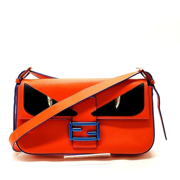 Fendi Handbags - Fendi Orange Leather Crossbody Bag mon892-101625